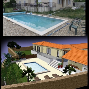 aménagement piscine pool house