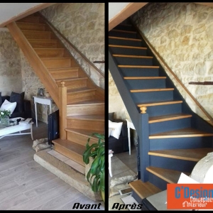 escalier bois indust industriel bordeaux